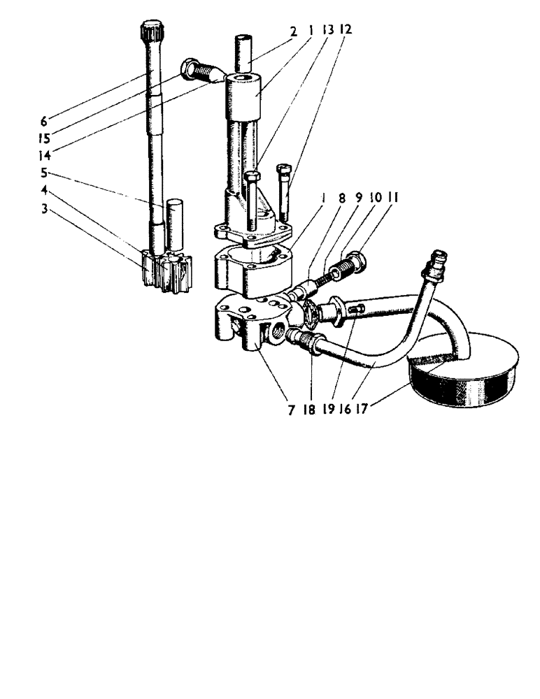 Схема запчастей Case IH 880B - (015) - OIL PUMP (01) - ENGINE