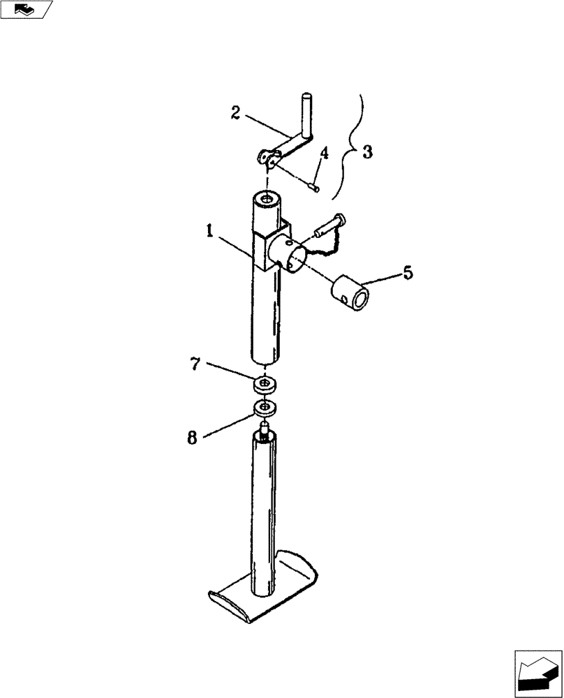 Схема запчастей Case IH 527B - (39.110.01) - JACK (39) - FRAMES AND BALLASTING