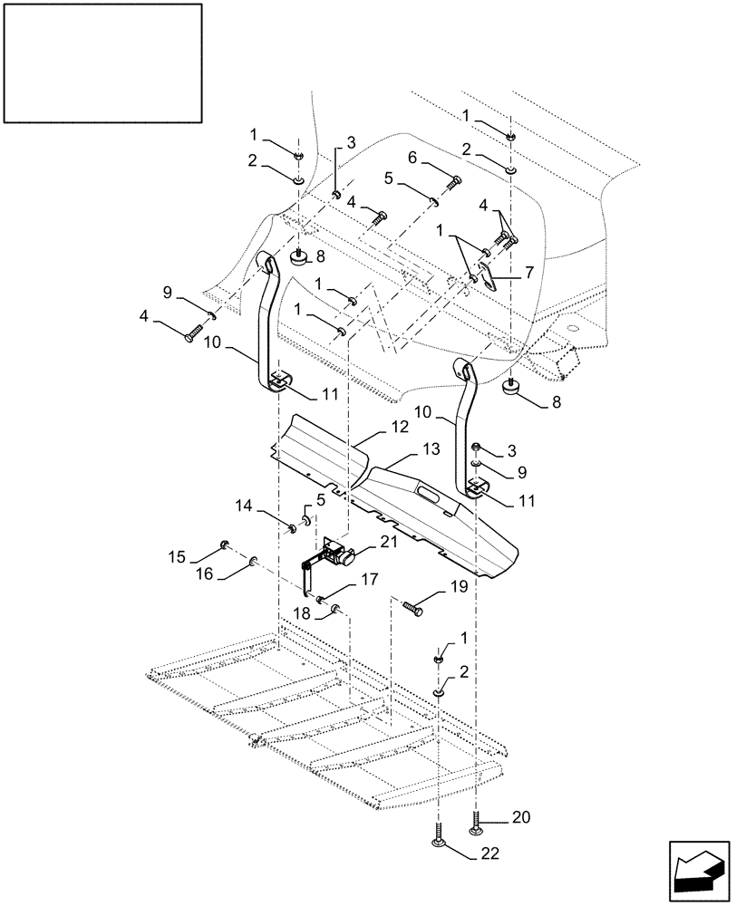 Схема запчастей Case IH 2030 - (18.84096829[01]) - DIA : AUTO FLOAT SKID POTENTIOMETERS (18) - ACCESSORIES