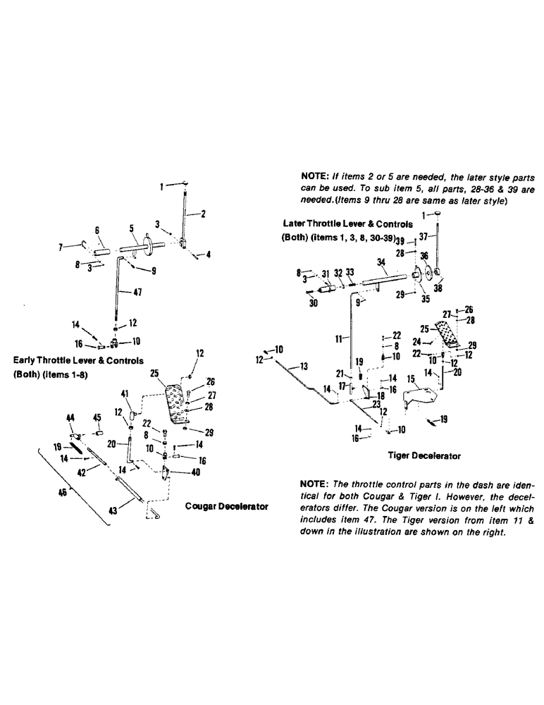 Схема запчастей Case IH STEIGER - (01-13) - THROTTLE AND DECELERATOR, SERIES I (10) - CAB