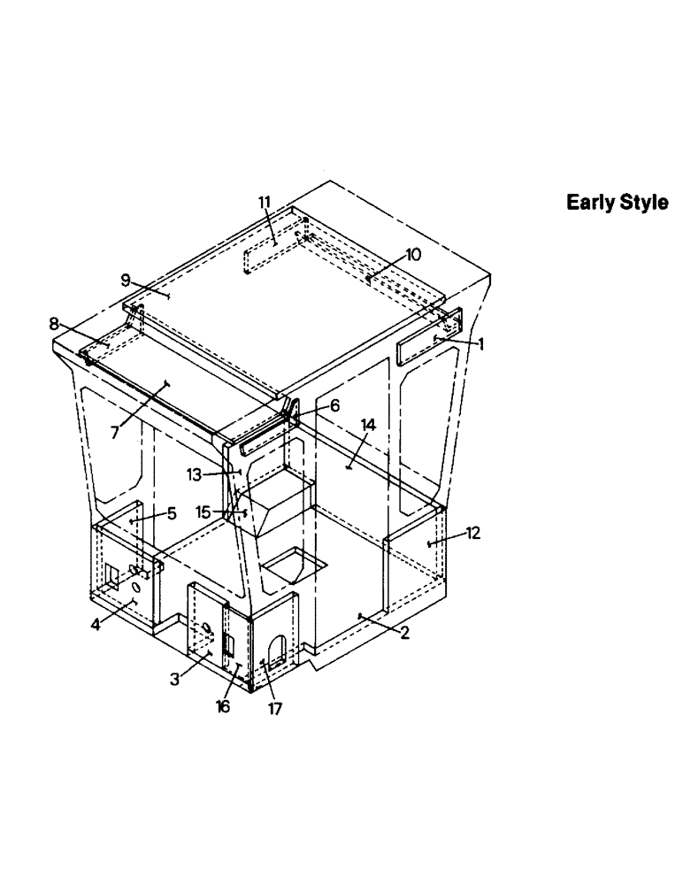 Схема запчастей Case IH PTA270 - (01-07) - CAB INSULATION & VINYL (10) - CAB