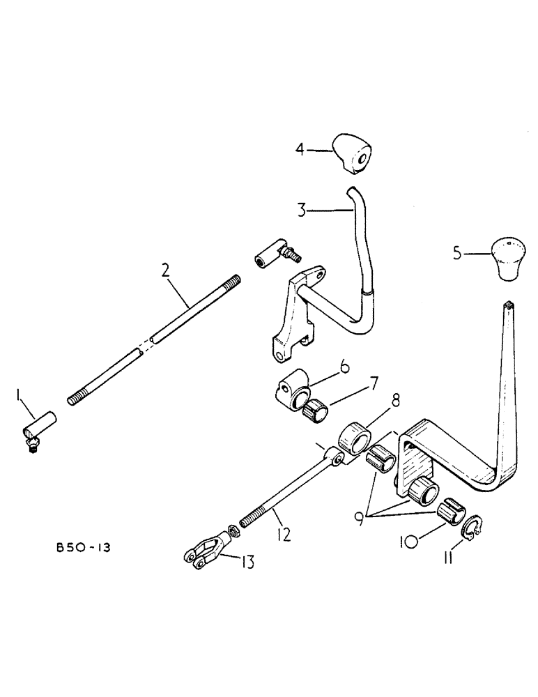 Схема запчастей Case IH 584 - (07-079) - TRANSMISSION CONTROLS, FORWARD AND REVERSE, 584 (04) - Drive Train