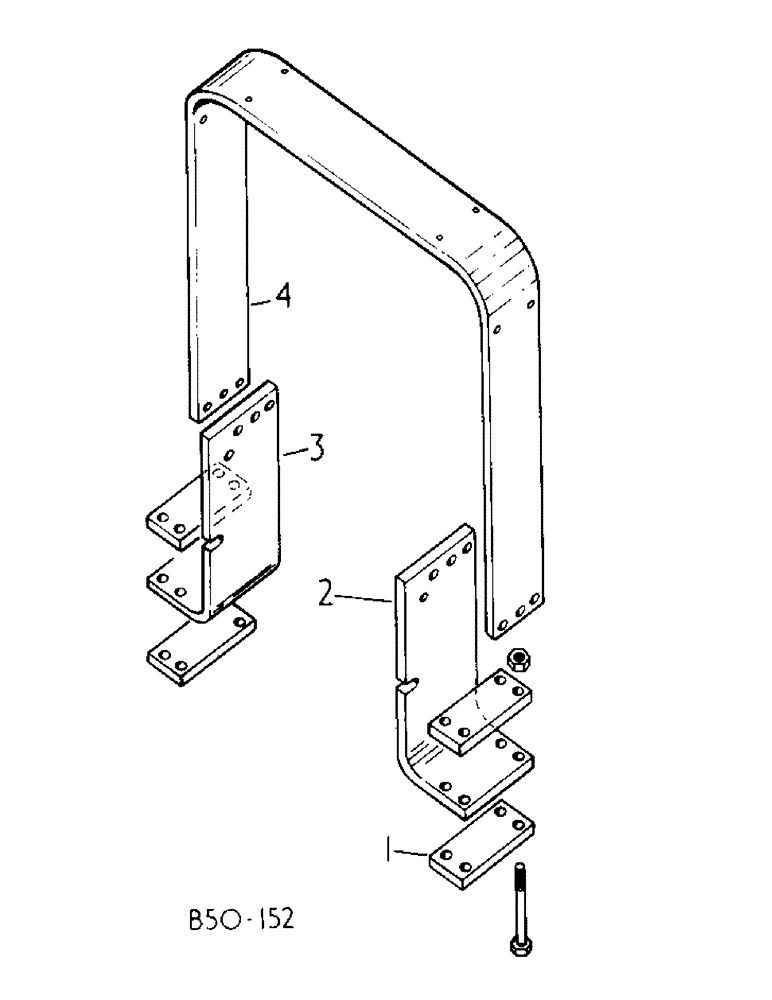 Схема запчастей Case IH 484 - (13-16) - SUPERSTRUCTURE, PROTECTIVE FRAME (05) - SUPERSTRUCTURE