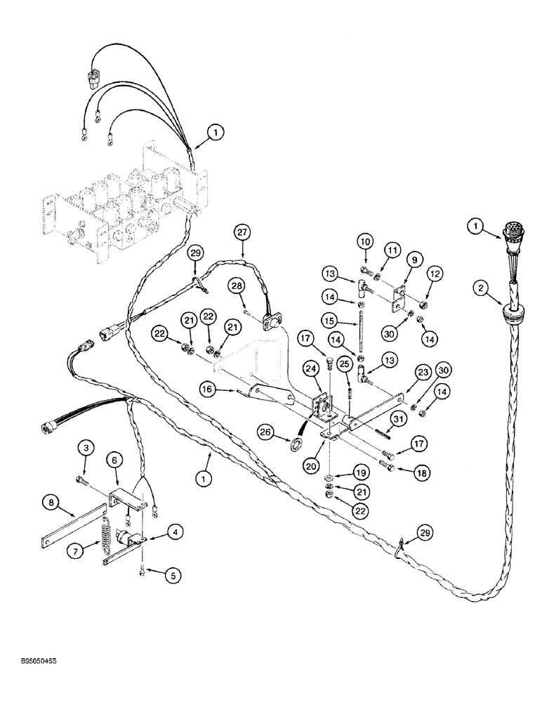 Схема запчастей Case IH 1680 - (04-01) - COMBINE HARNESS, FOR 1600 COMBINES (04) - ELECTRICAL SYSTEMS