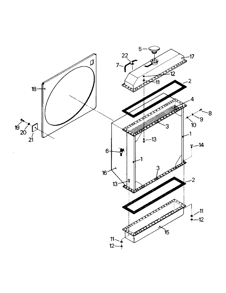 Схема запчастей Case IH KS-280 - (04-14) - RADIATOR ASSEMBLY (04) - Drive Train