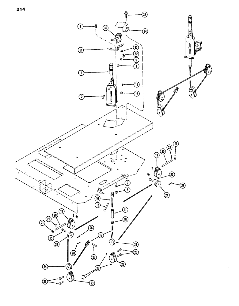 Схема запчастей Case IH 870 - (214) - PARKING BRAKE (06) - POWER TRAIN