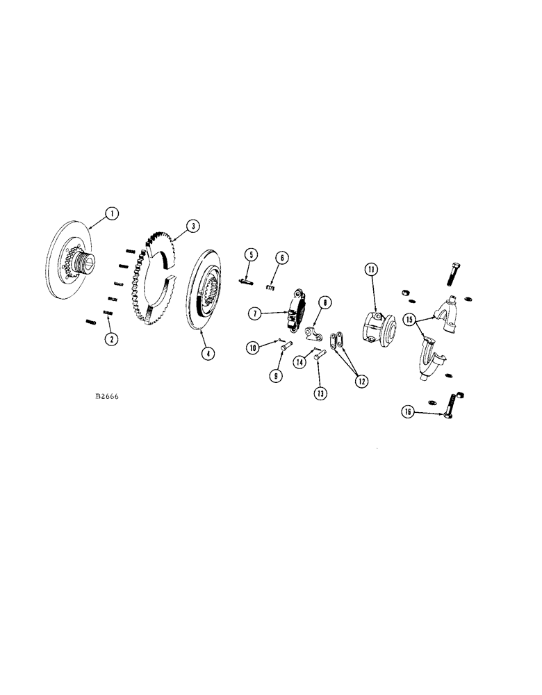 Схема запчастей Case IH 1660 - (074[A]) - OVER CENTER CLUTCH, CLUTCH (60) - PRODUCT FEEDING