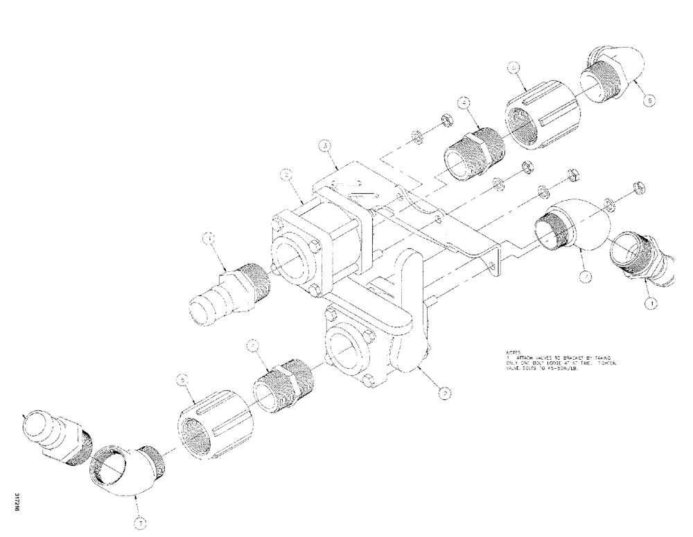 Схема запчастей Case IH SPX3200 - (09-100) - FILL/VENT VALVES GROUP (FOAM TANK) (78) - SPRAYING