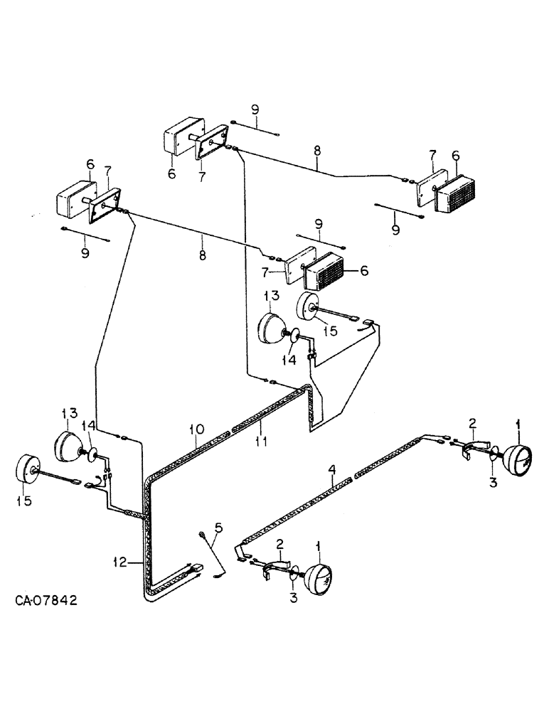 Схема запчастей Case IH 5488 - (08-31) - ELECTRICAL, ROLL OVER PROTECTIVE FRAME, ELECTRICAL CONNECTIONS (06) - ELECTRICAL