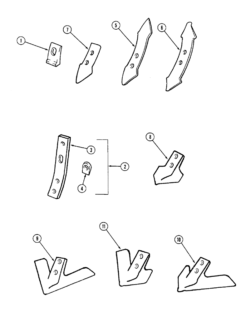 Схема запчастей Case IH 4500 - (9-100) - TOOLING EQUIPMENT, GROUND WORKING TOOLS (09) - CHASSIS/ATTACHMENTS