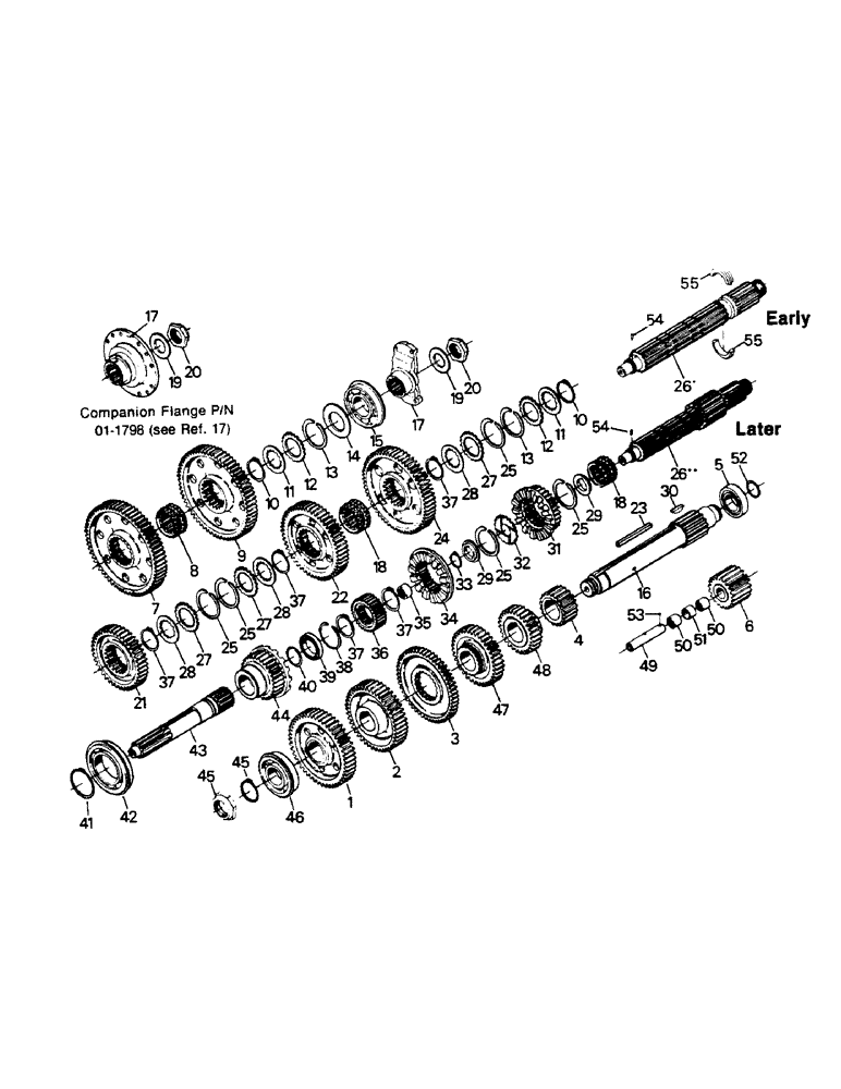 Схема запчастей Case IH ST325 - (04-33) - TRANSMISSION GEARS AND RELATED PARTS (04) - Drive Train