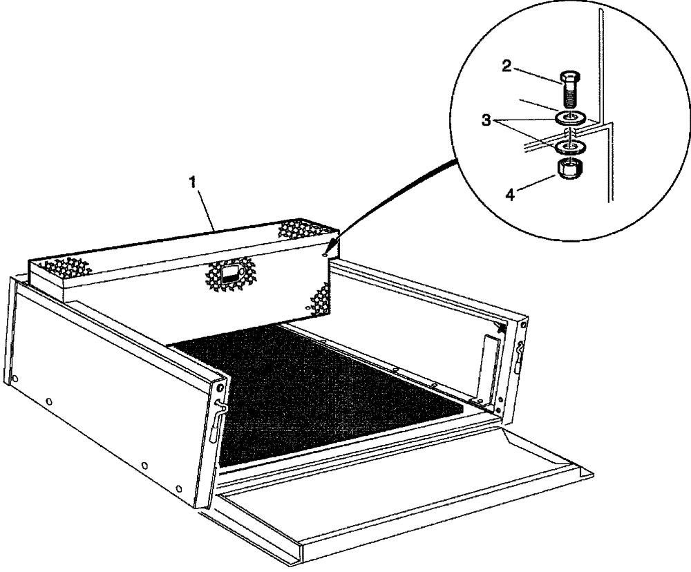Схема запчастей Case IH SCOUT XL - (88.100.04[01]) - TOOL BOX, CARGO BED (88) - ACCESSORIES