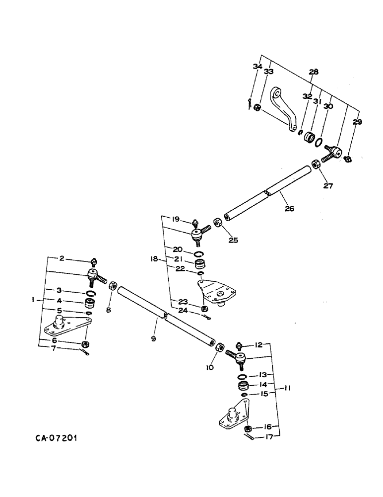 Схема запчастей Case IH 284 - (05-03) - STEERING, STEERING LINKAGE, DIESEL ENGINE TRACTORS WITH ALL WHEEL DRIVE (04) - STEERING