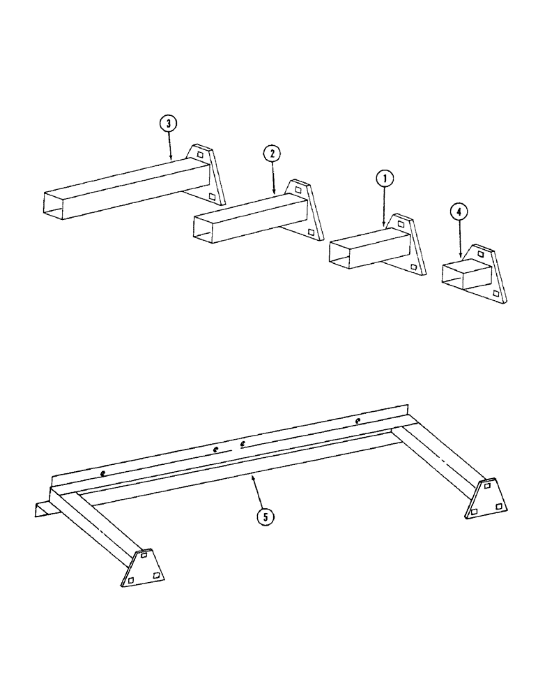 Схема запчастей Case IH 4500 - (9-054) - FRAME EXTENSIONS, WING TYPE MODELS, FRAME STUB EXTENSIONS (09) - CHASSIS/ATTACHMENTS