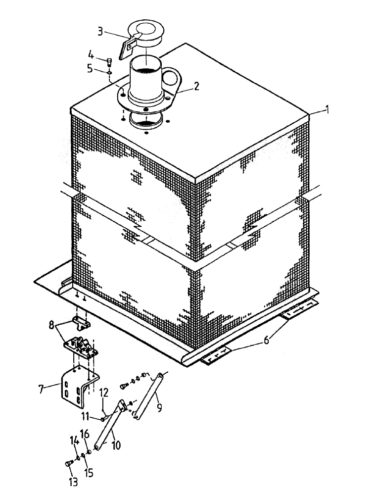 Схема запчастей Case IH 7700 - (C03-25A) - AIR INLET SCREEN (108), SERIAL #7908 AND ONWARDS Engine & Engine Attachments