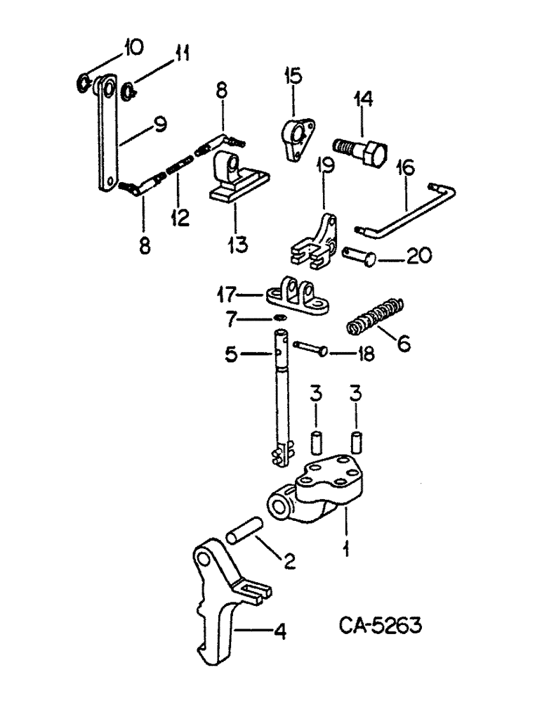 Схема запчастей Case IH 886 - (07-26) - DRIVE TRAIN, PARK LOCK BRAKE, RANGE TRANSMISSION (04) - Drive Train