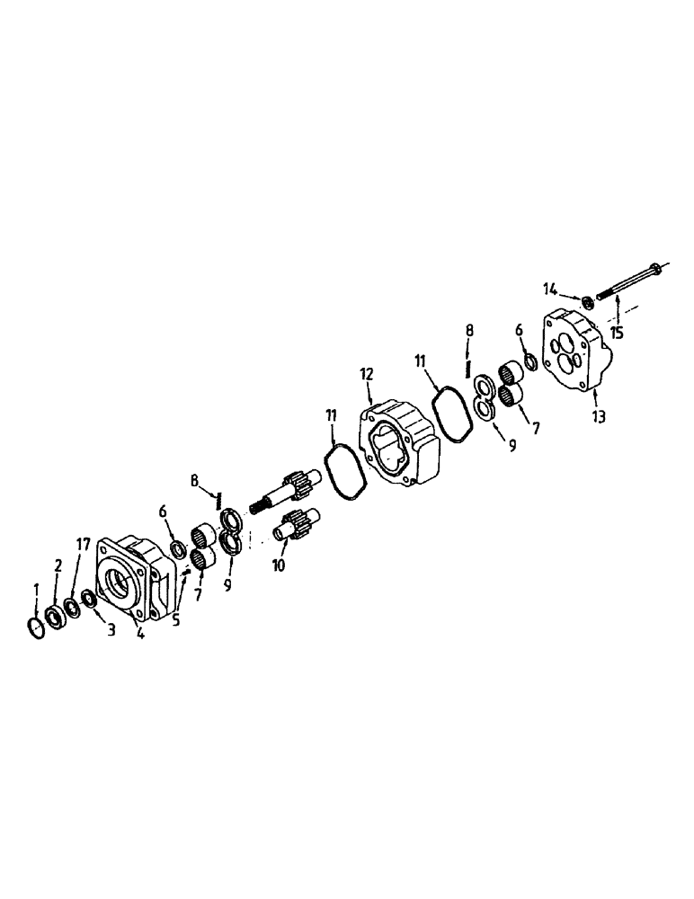Схема запчастей Case IH 7000 - (B03-13) - HYDRAULIC MOTOR, M50A Hydraulic Components & Circuits