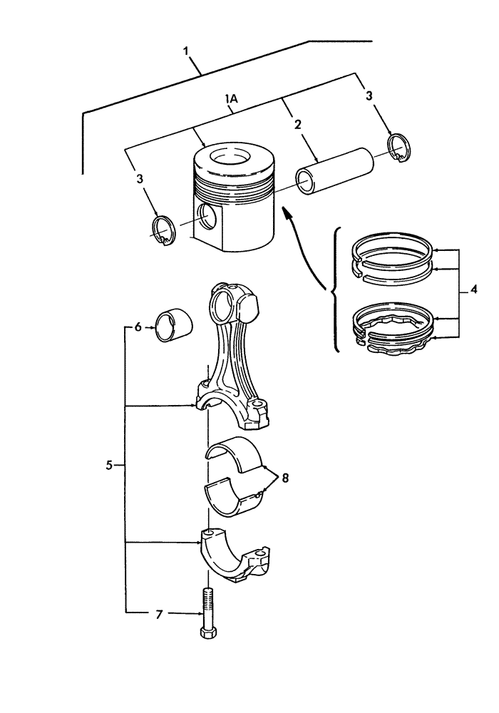Схема запчастей Case IH WDX1101 - (070) - ENGINE - PISTON & CONNECTING ROD (10) - ENGINE