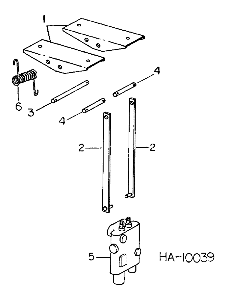 Схема запчастей Case IH 5000 - (10-13) - HYDRAULICS, CONTROL VALVE PEDAL, FOR USE WITH DRAPER AND DUAL AUGER HEADER (07) - HYDRAULICS