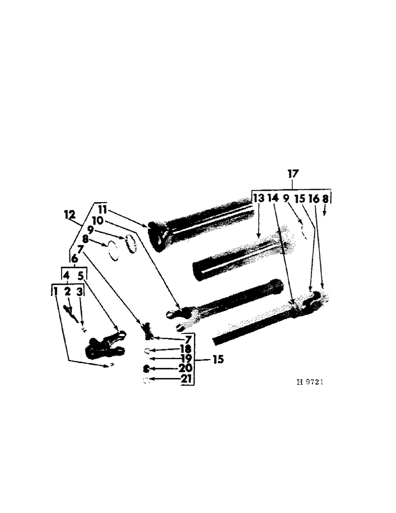 Схема запчастей Case IH 150 - (E-06[A]) - FRONT PTO UNIVERSAL,540 RPM, ROCKWELLSTANDARD) 