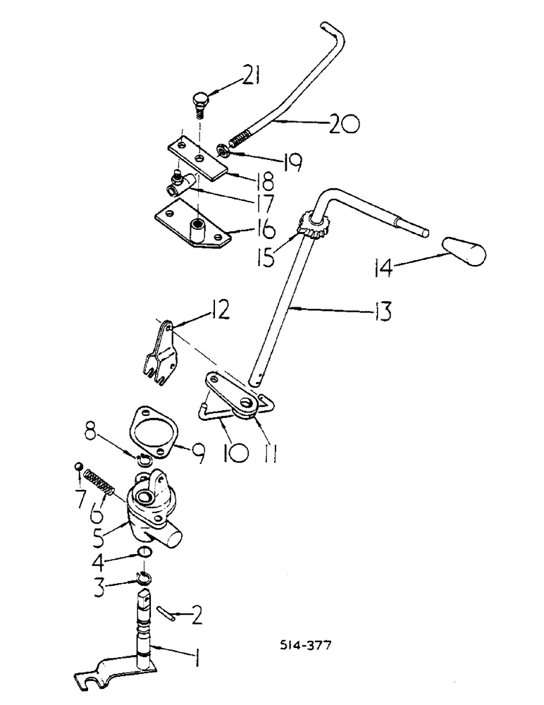 Схема запчастей Case IH 584 - (07-090) - FORWARD AND REVERSE CONTROLS (04) - Drive Train