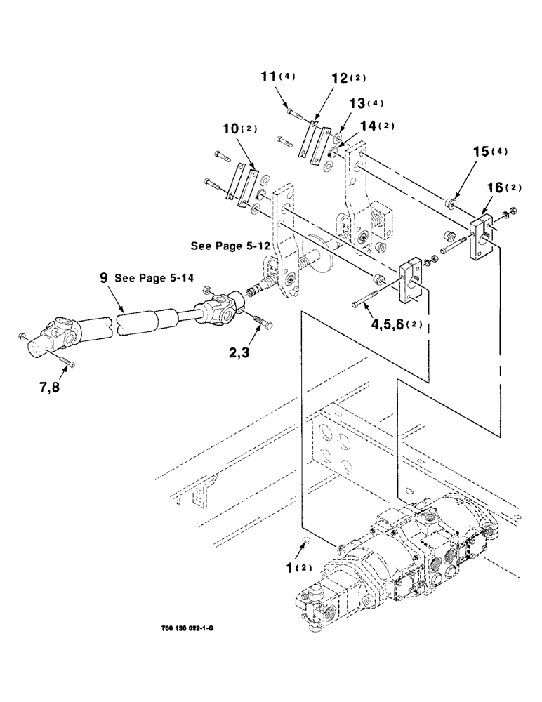 Схема запчастей Case IH 8850 - (05-10) - TRANSMISSION CONTROL ASSEMBLY, PUMP MOUNTING (06) - POWER TRAIN