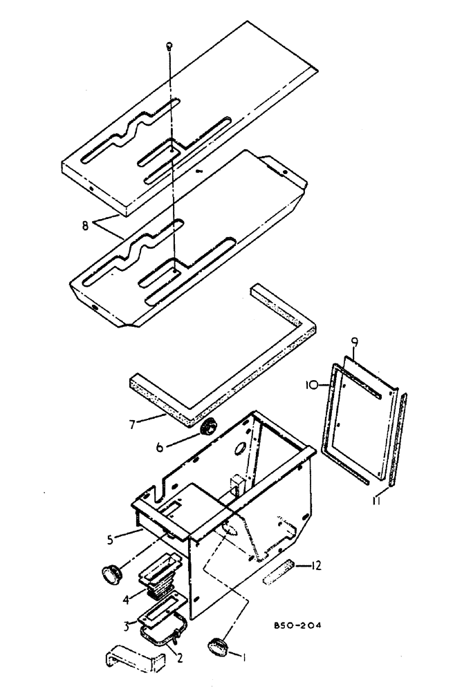 Схема запчастей Case IH 485 - (00G04) - OUTER GEAR BOX - SYNCHRO, 4682 & UP, CAB 206295 & UP (04) - Drive Train