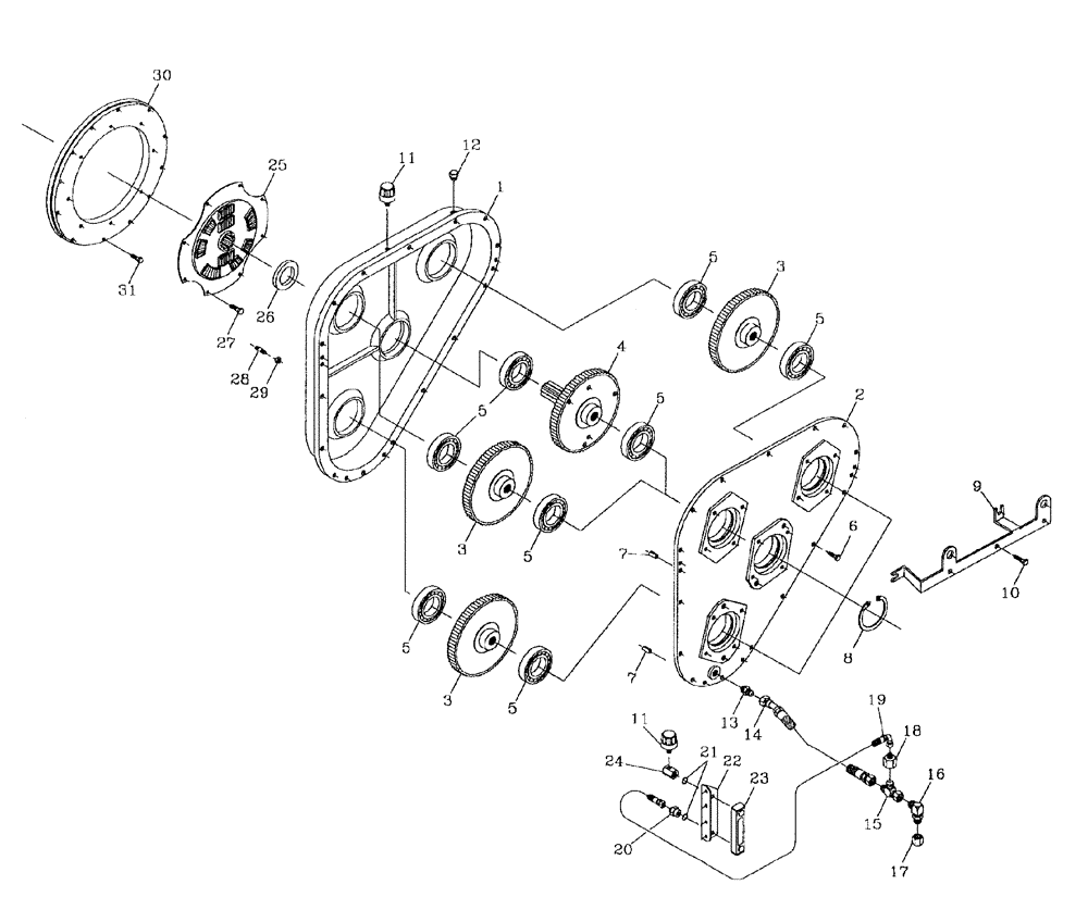 Схема запчастей Case IH 7700 - (C06[05]) - GEARBOX {M11} {DENISON} Engine & Engine Attachments