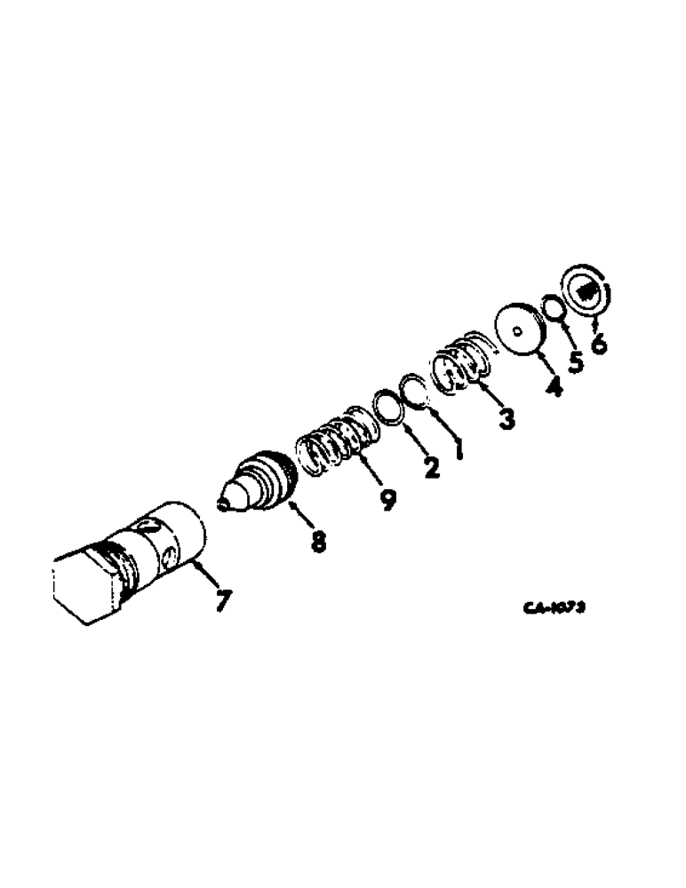 Схема запчастей Case IH 674 - (10-33) - PILOT RELIEF VALVE (07) - HYDRAULICS