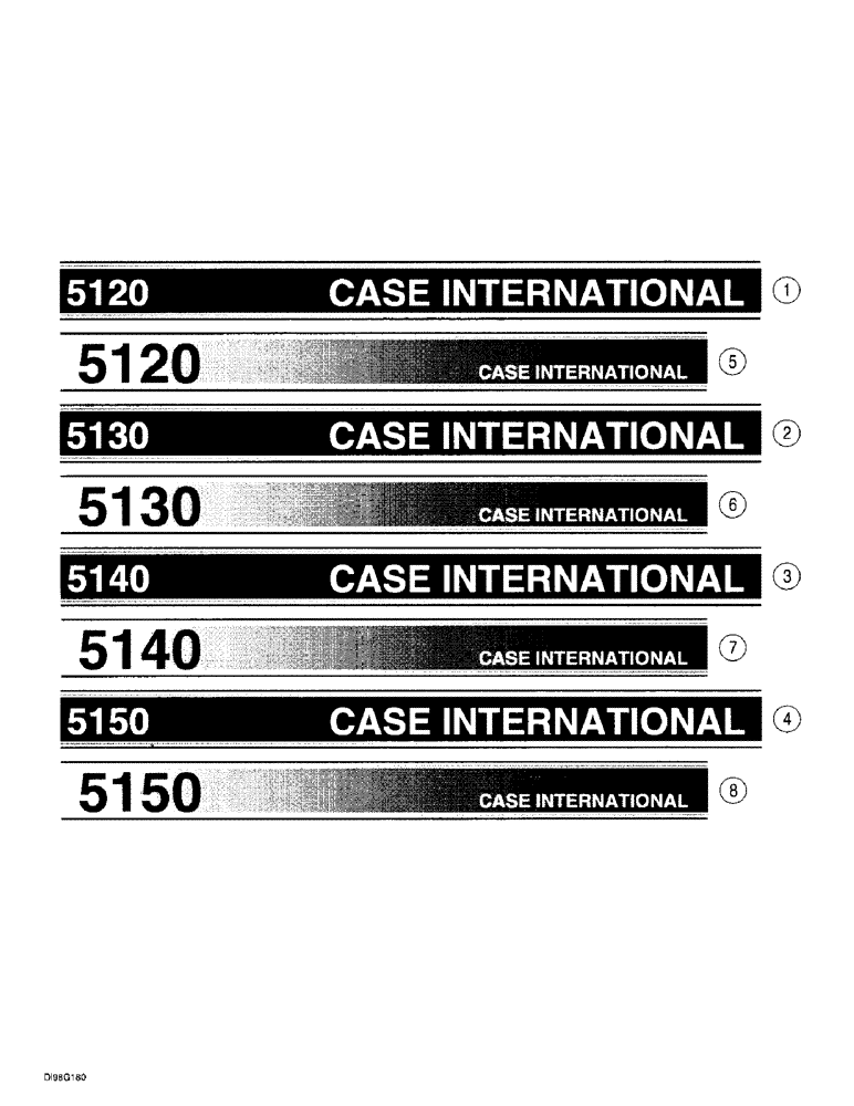 Схема запчастей Case IH 5150 - (9H-16) - DECALS - HOODSHEET (09) - CHASSIS/ATTACHMENTS