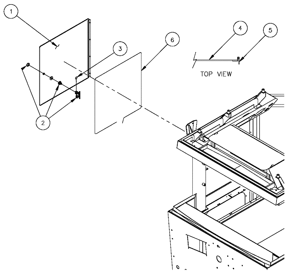 Схема запчастей Case IH FLX4300 - (01-021) - CAB EXTERIOR - SWING OUT WINDOW (10) - CAB