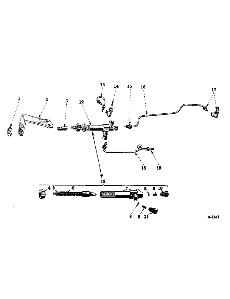Схема запчастей Case IH FARMALL MV - (068) - DIESEL ENGINE, STARTING PRIMER AND BRACKET, FDBKM 501 TO 732 (01) - ENGINE