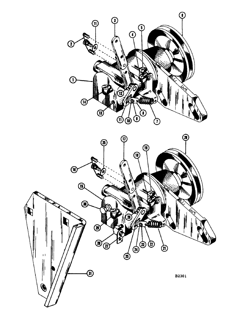 Схема запчастей Case IH 1060 - (370) - GOVERNOR, CHRYSLER H-318 AND LH-318 ENGINES (10) - ENGINE