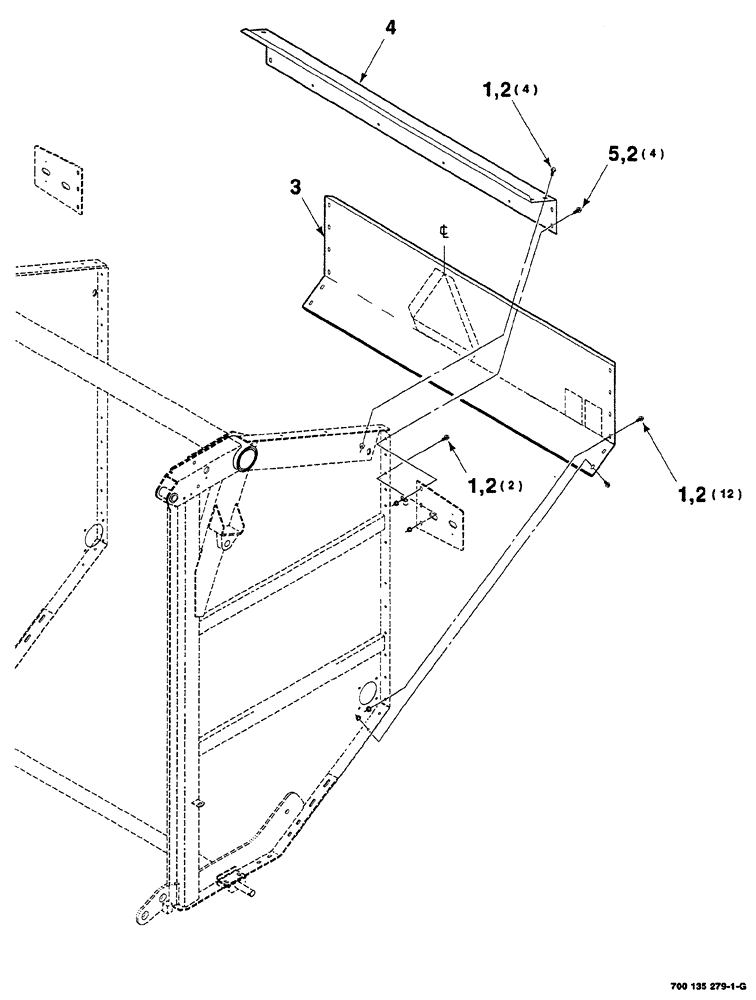 Схема запчастей Case IH RS561A - (7-032) - TAILGATE SHIELDS,  WITHOUT MESH WRAP (12) - MAIN FRAME