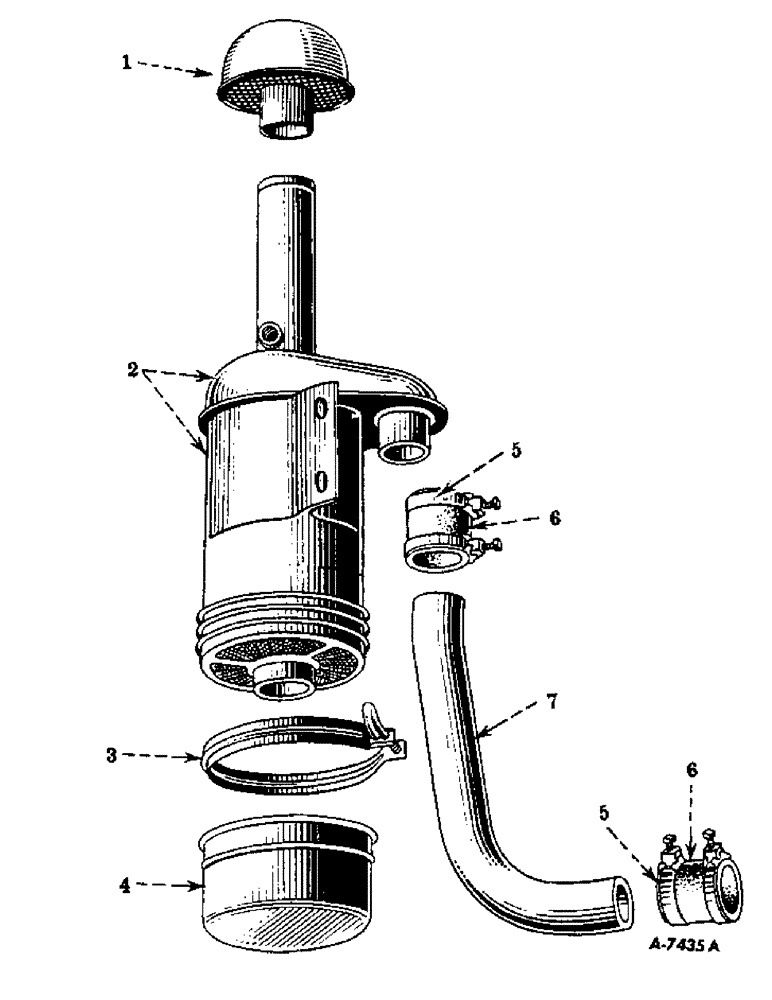 Схема запчастей Case IH FARMALL HV - (099) - CHASSIS, AIR CLEANER AND CONNECTIONS (12) - CHASSIS