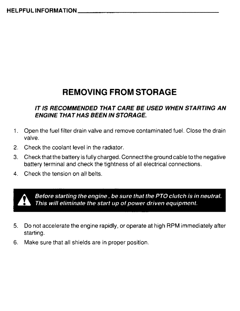 Схема запчастей Case IH 4390 - (046) - HELPFUL INFORMATION 