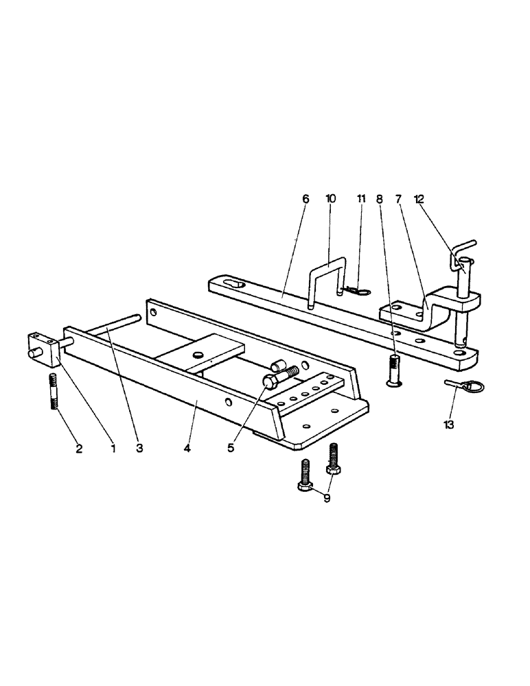 Схема запчастей Case IH 885 - (K02) - DRAWBARS AND HITCHES, UNIVERSAL DRAWBARS, 885 TRACTORS Drawbars & Hitches