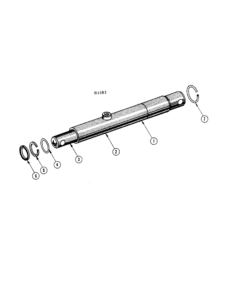 Схема запчастей Case IH 1010 - (080) - HEADER LIFT CYLINDER (58) - ATTACHMENTS/HEADERS