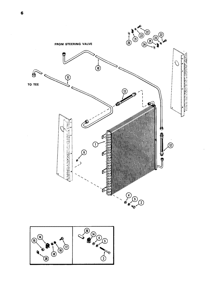 Схема запчастей Case IH 1170 - (006) - OIL COOLER, (451B) DIESEL ENGINE (02) - ENGINE