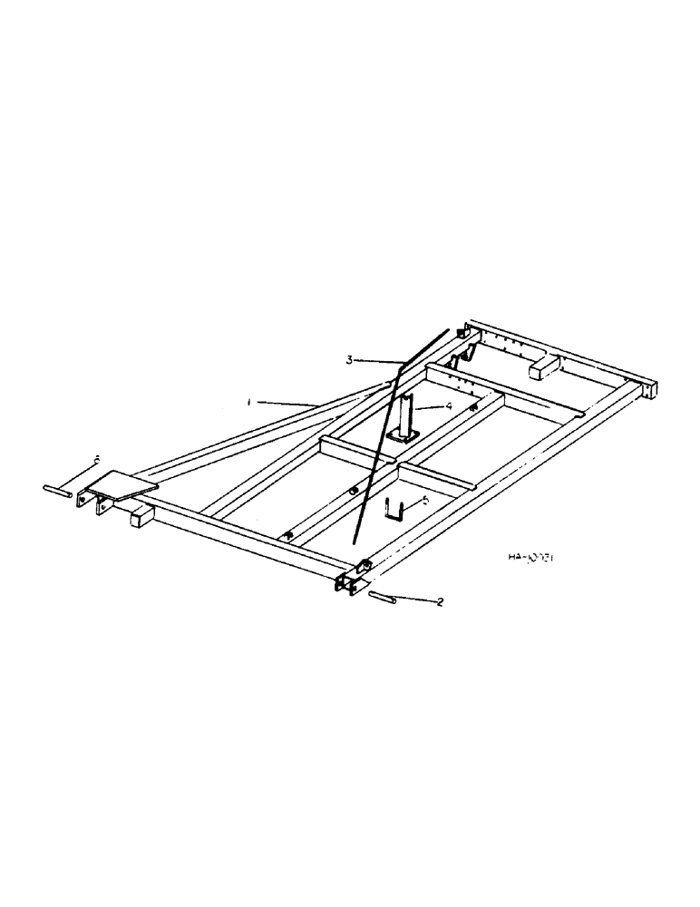 Схема запчастей Case IH 55 - (J-05) - WING FRAME, 33 FOOT MACHINE 