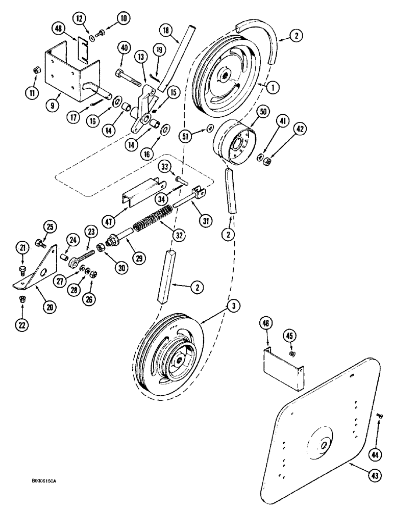 Схема запчастей Case IH 1688 - (9F-10) - STRAW CHOPPER, DRIVE (19) - STRAW SPREADER & CHOPPER