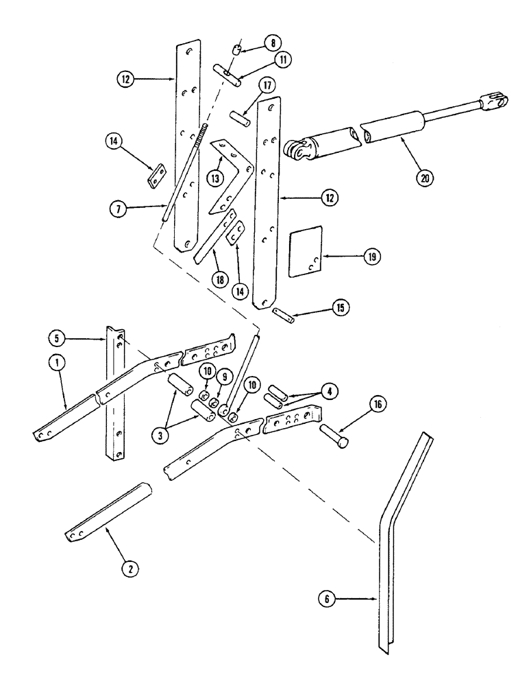 Схема запчастей Case IH 4500 - (9-060) - WING LIFT UNIT, WING TYPE MODELS, 31 FOOT 6 INCH BASIC SIZE (09) - CHASSIS/ATTACHMENTS