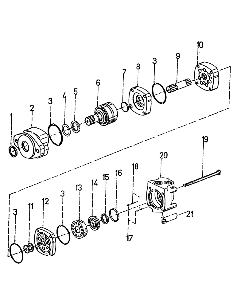 Схема запчастей Case IH 7000 - (B02-02) - HYDRAULIC MOTOR, 2000 CHAR-LYNN, 18.7 CUBIC INCH Hydraulic Components & Circuits