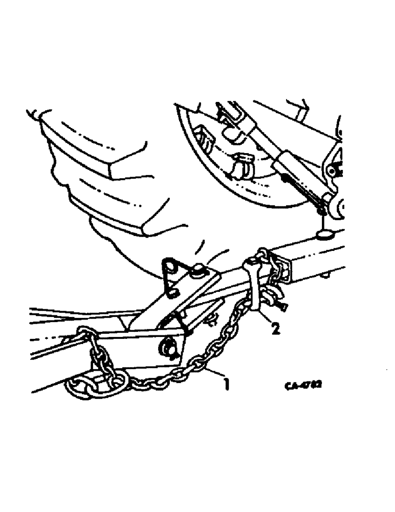 Схема запчастей Case IH 750 - (E-26) - SAFETY CHAIN, PRODUCT GRAPHICS 