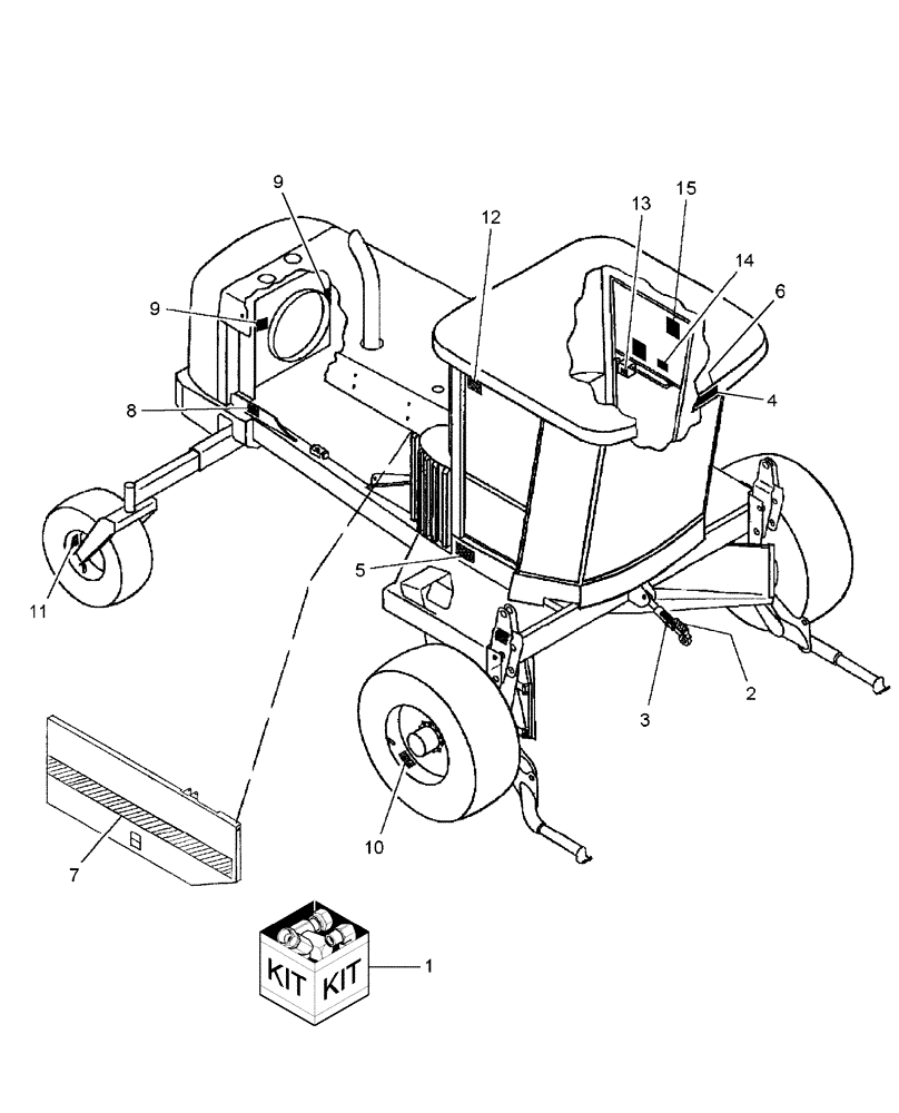 Схема запчастей Case IH WDX1101 - (114) - DECALS, RH (90) - PLATFORM, CAB, BODYWORK AND DECALS