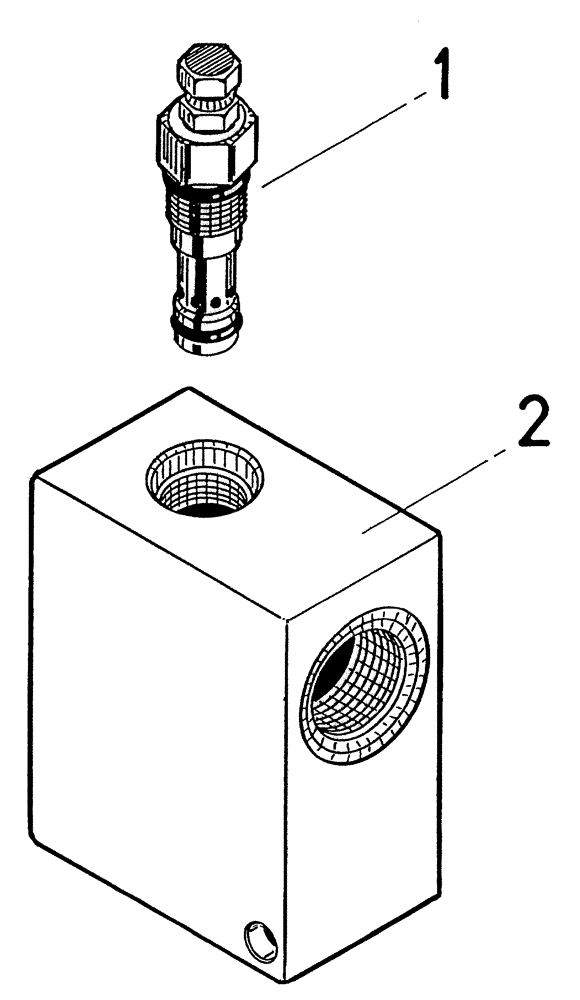 Схема запчастей Case IH 7700 - (B04[60A]) - HYDRAULIC RELIEF VALVE {TRACK ADJUSTER} Hydraulic Components & Circuits