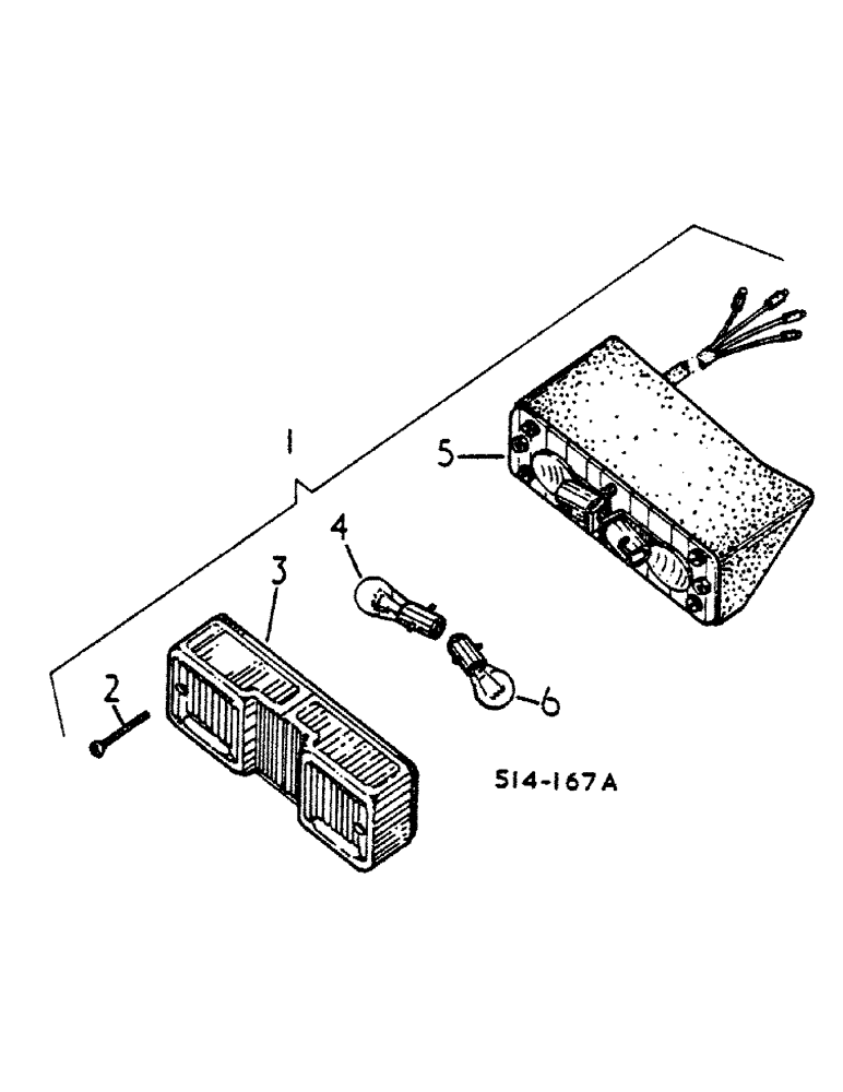 Схема запчастей Case IH 474 - (08-14) - STOP, TAIL AND FLASHER LAMP, DE-LUXE LIGHTING (06) - ELECTRICAL