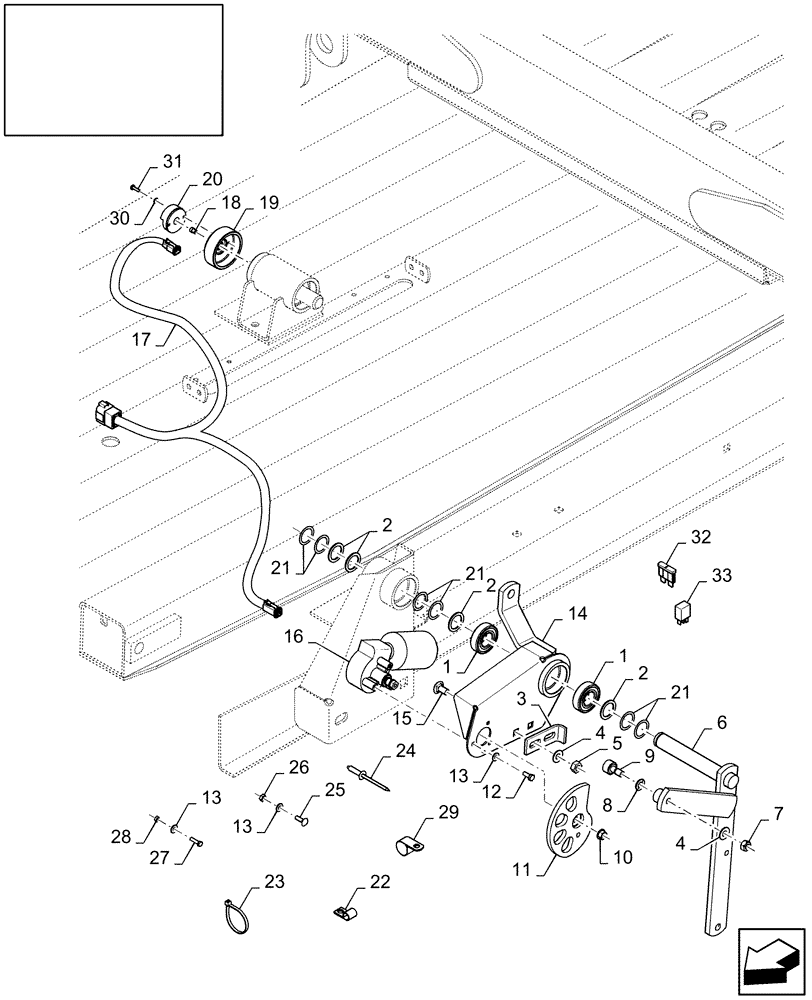 Схема запчастей Case IH LB333S - (18.87732044[01]) - DIA : BALE LENGTH TRIP KIT - ELECTRONIC (18) - ACCESSORIES