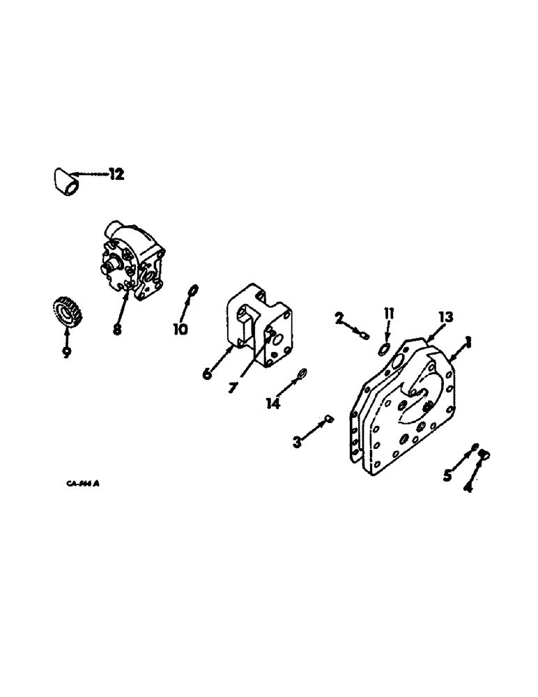 Схема запчастей Case IH 1026 - (10-02) - HYDRAULICS, HYDRAULIC POWER SUPPLY, IN REAR FRAME (07) - HYDRAULICS