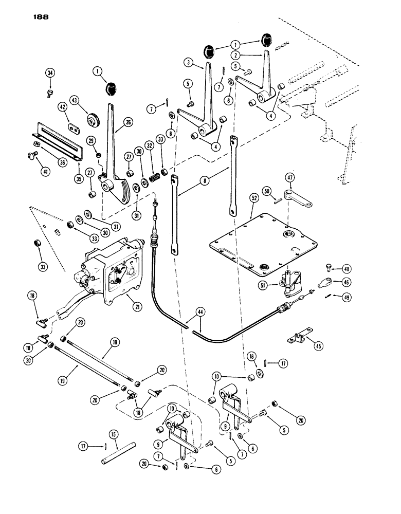 Схема запчастей Case IH 1070 - (188) - REMOTE HYDRAULIC CONTROLS (08) - HYDRAULICS